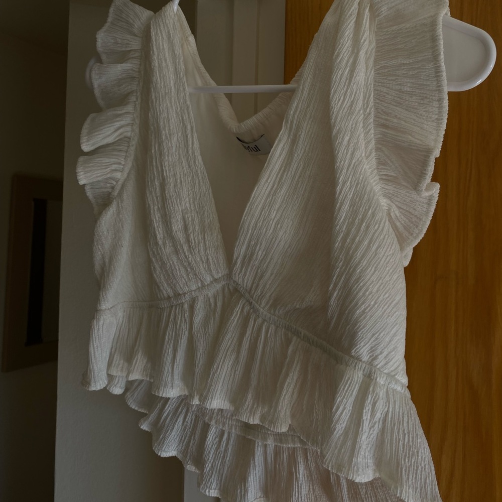 Lilyful white crop top